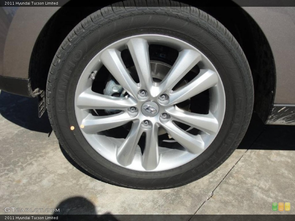 2011 Hyundai Tucson Limited Wheel and Tire Photo #45098922