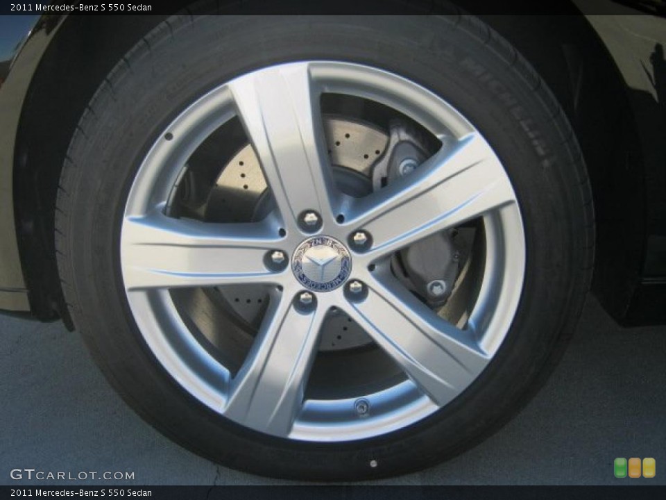 2011 Mercedes-Benz S 550 Sedan Wheel and Tire Photo #45108712