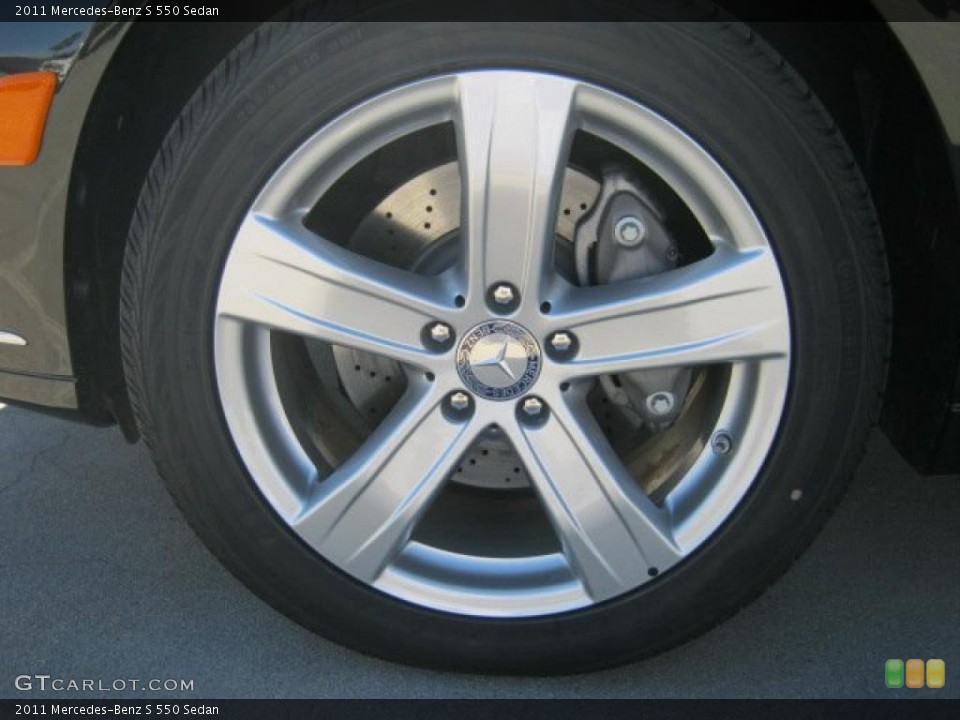 2011 Mercedes-Benz S 550 Sedan Wheel and Tire Photo #45108796