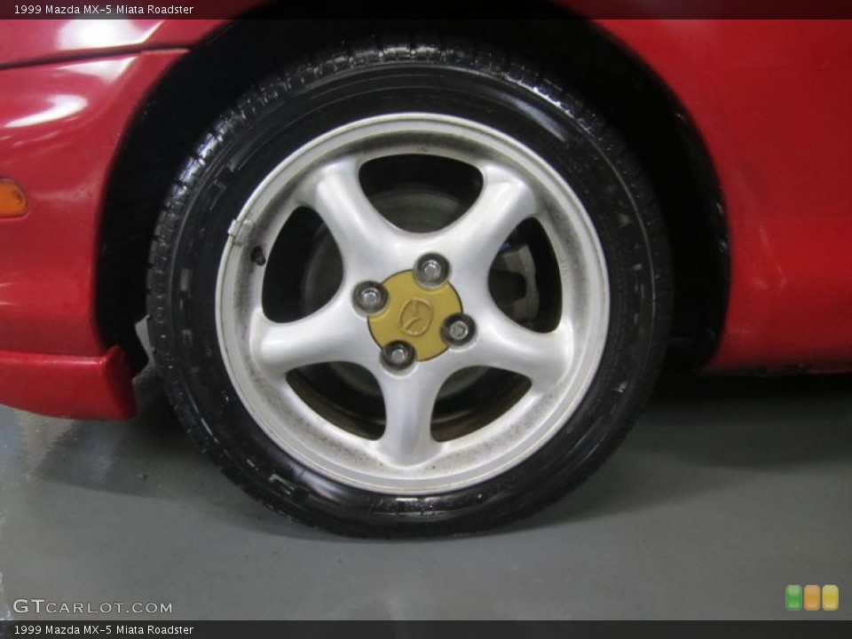 1999 Mazda MX-5 Miata Roadster Wheel and Tire Photo #45116901