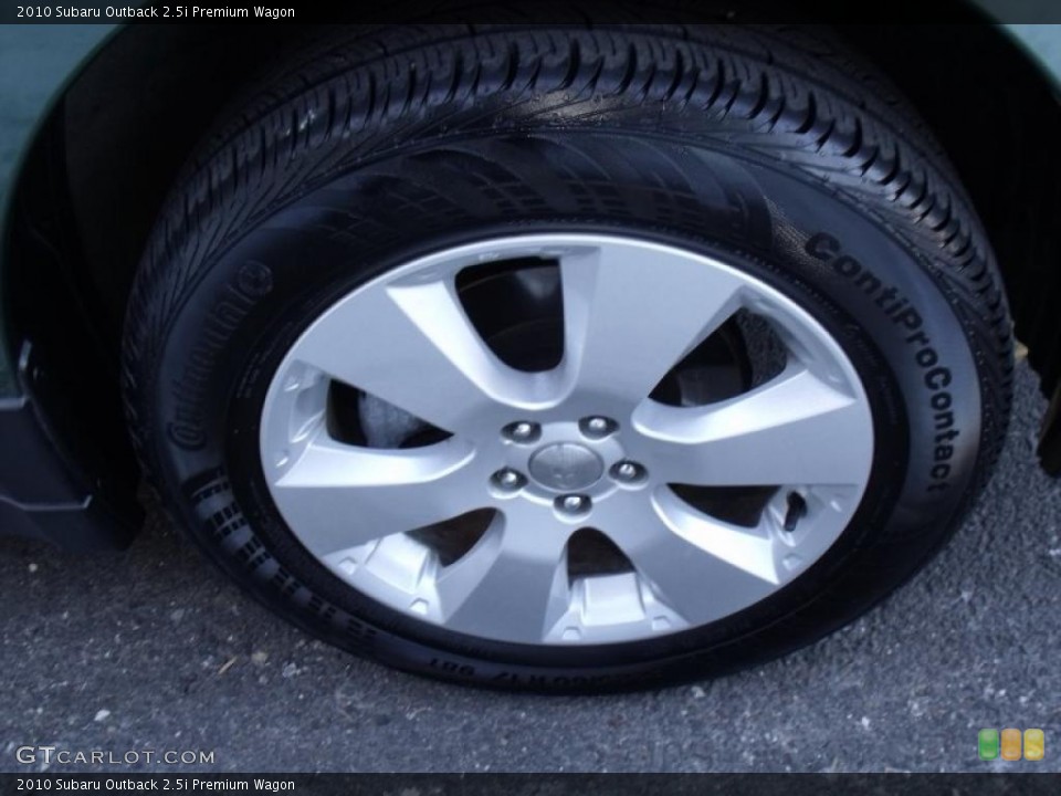 2010 Subaru Outback 2.5i Premium Wagon Wheel and Tire Photo #45124378