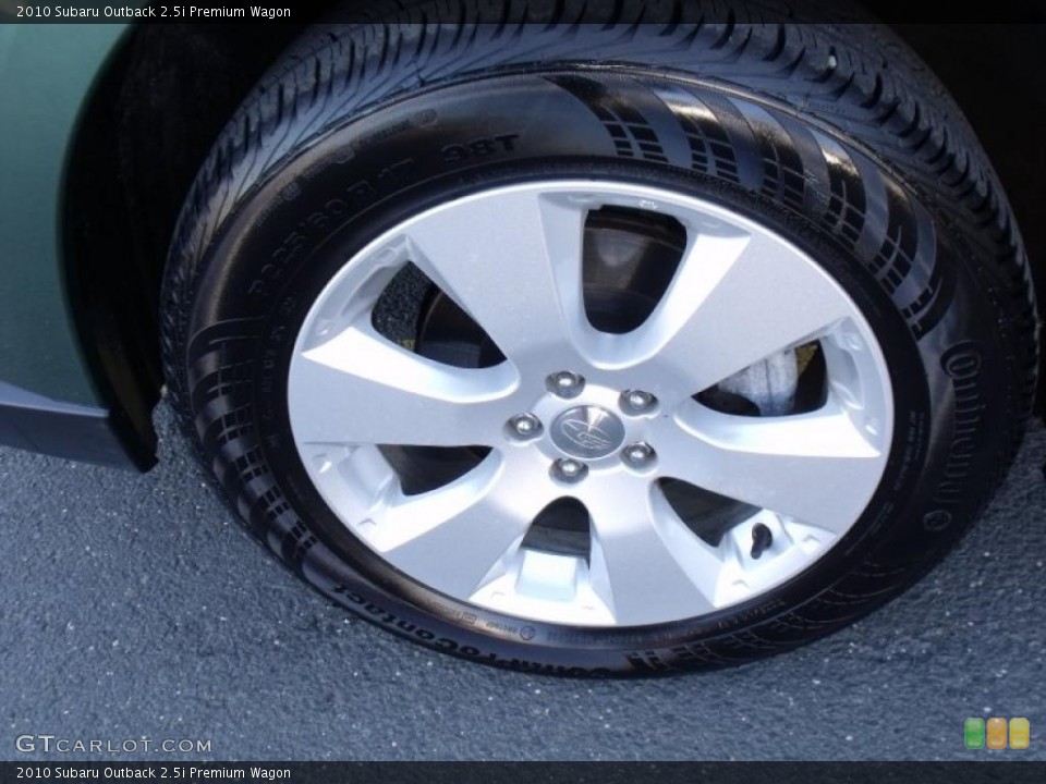 2010 Subaru Outback 2.5i Premium Wagon Wheel and Tire Photo #45124390