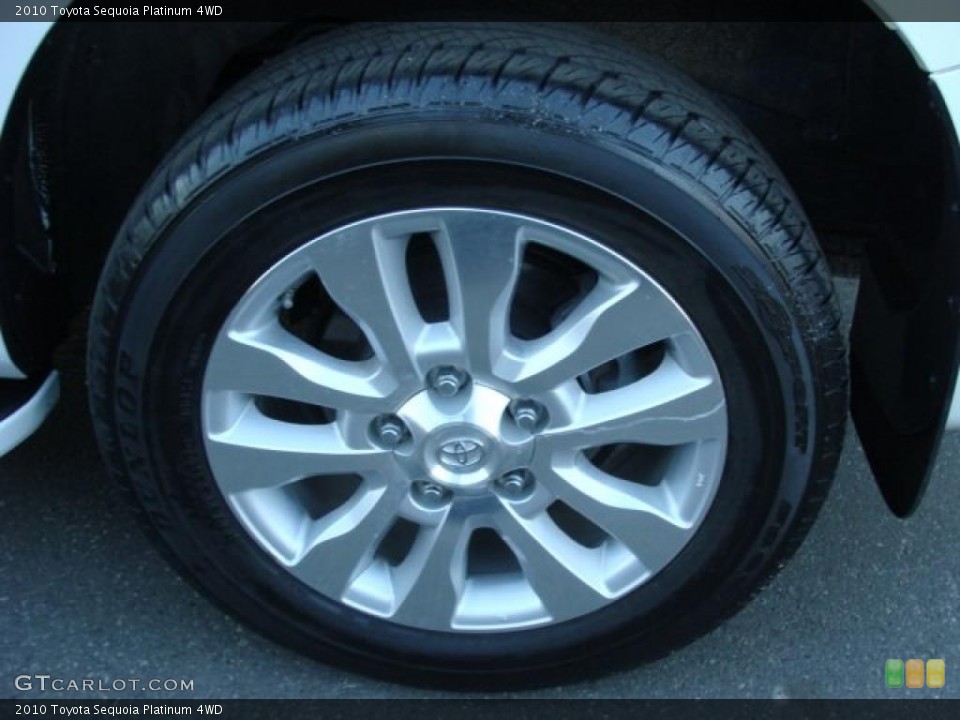 2010 Toyota Sequoia Platinum 4WD Wheel and Tire Photo #45124598