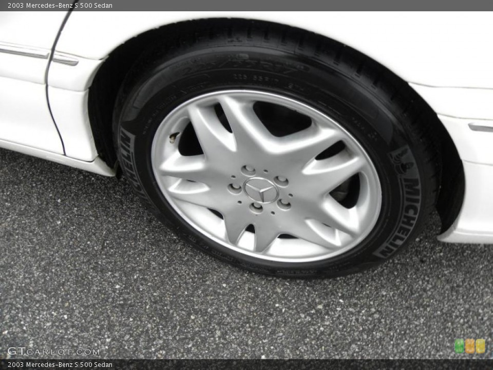 2003 Mercedes-Benz S 500 Sedan Wheel and Tire Photo #45126942