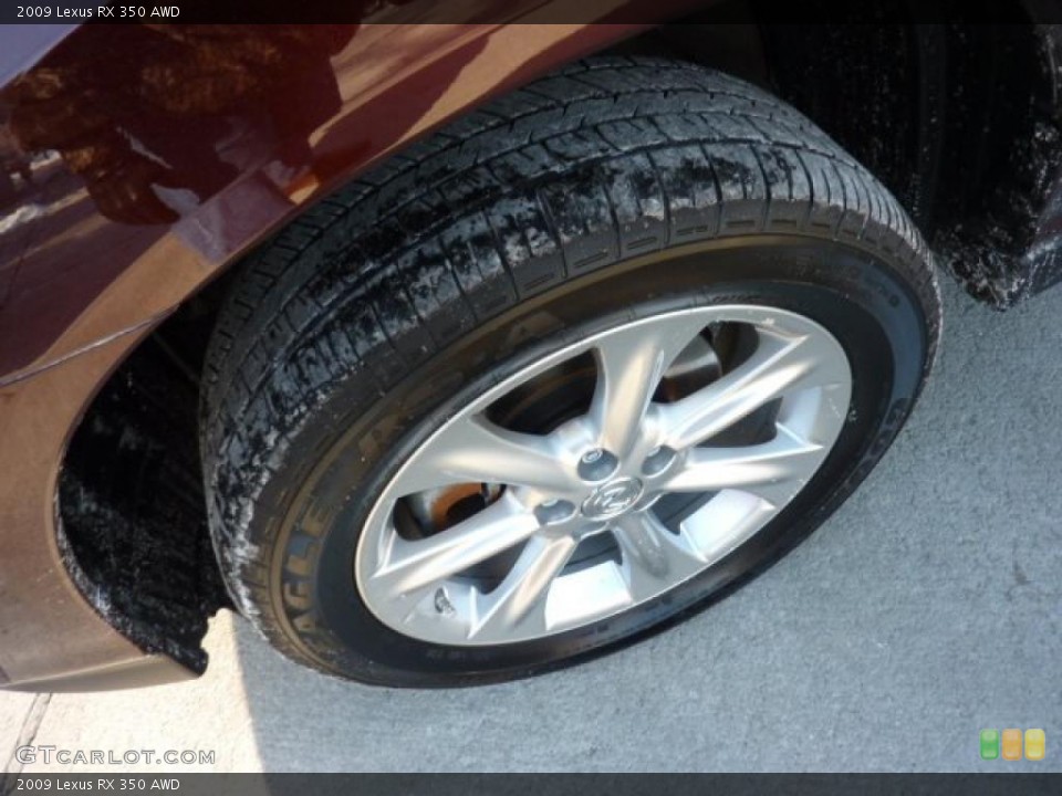 2009 Lexus RX 350 AWD Wheel and Tire Photo #45136433