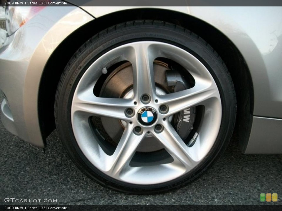 2009 BMW 1 Series 135i Convertible Wheel and Tire Photo #45140475