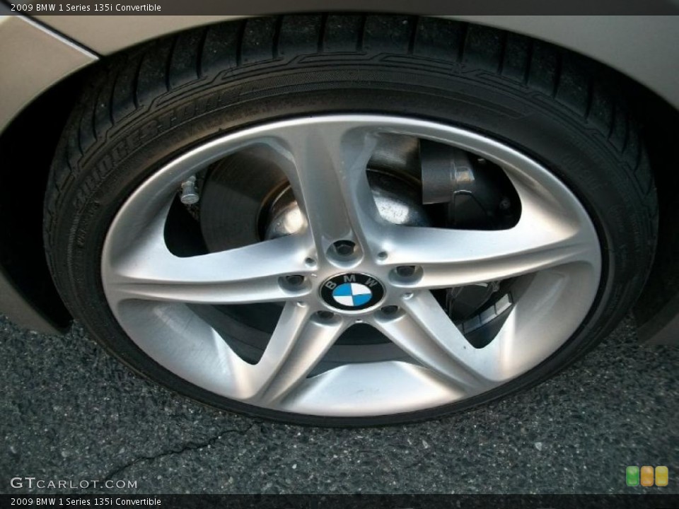2009 BMW 1 Series 135i Convertible Wheel and Tire Photo #45140495