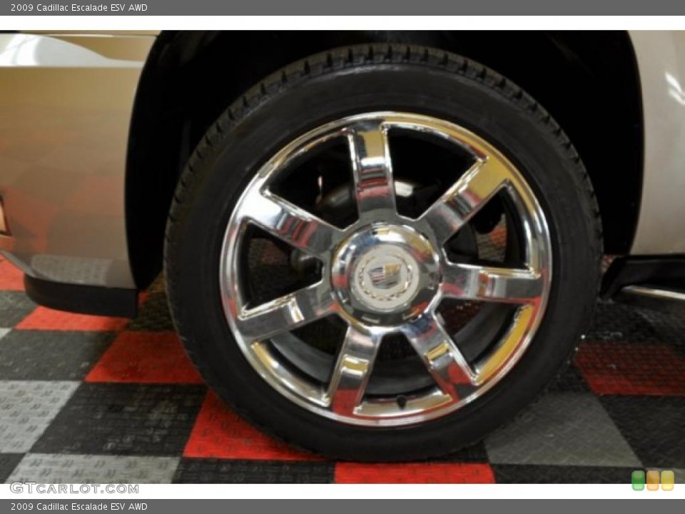 2009 Cadillac Escalade ESV AWD Wheel and Tire Photo #45144327