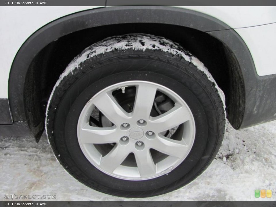 2011 Kia Sorento LX AWD Wheel and Tire Photo #45155996