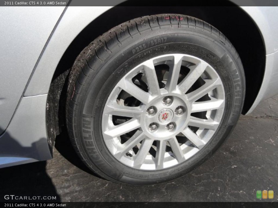 2011 Cadillac CTS 4 3.0 AWD Sedan Wheel and Tire Photo #45158470