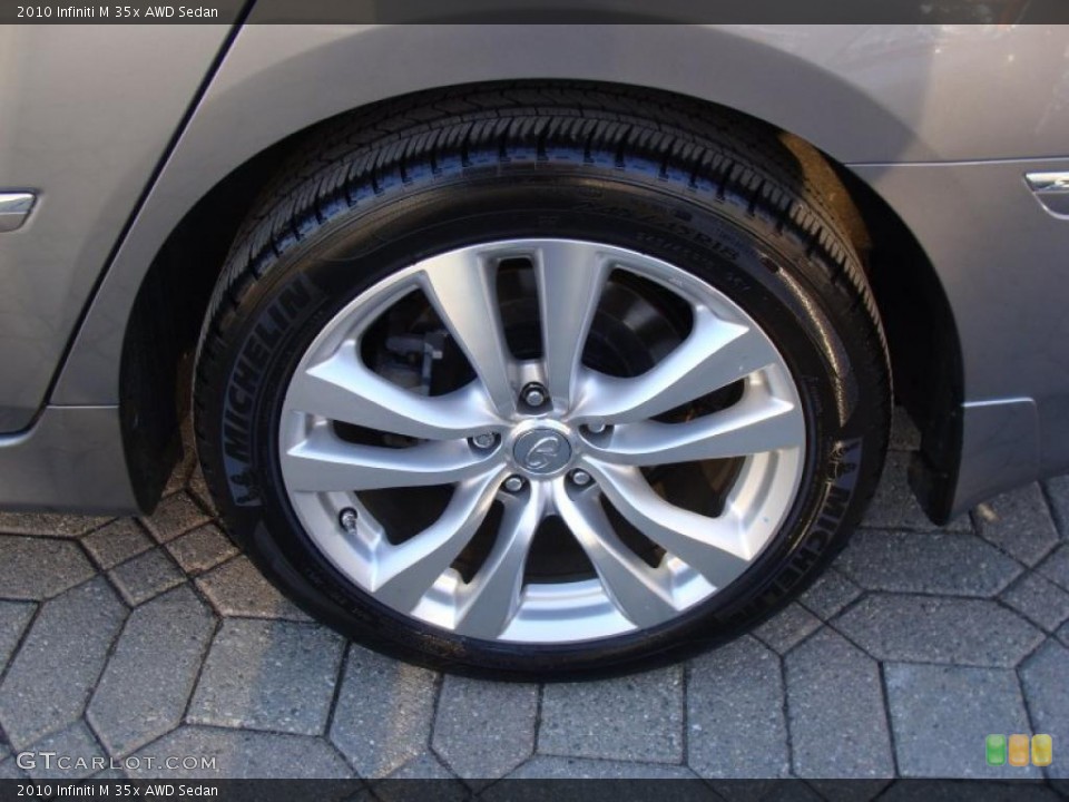 2010 Infiniti M 35x AWD Sedan Wheel and Tire Photo #45158944