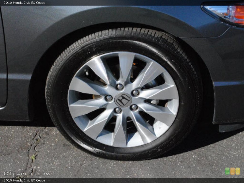 2010 Honda Civic EX Coupe Wheel and Tire Photo #45161325