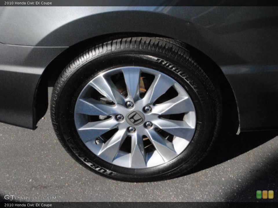 2010 Honda Civic EX Coupe Wheel and Tire Photo #45161401
