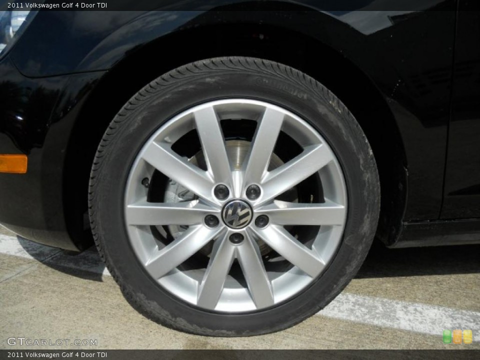 2011 Volkswagen Golf 4 Door TDI Wheel and Tire Photo #45164070