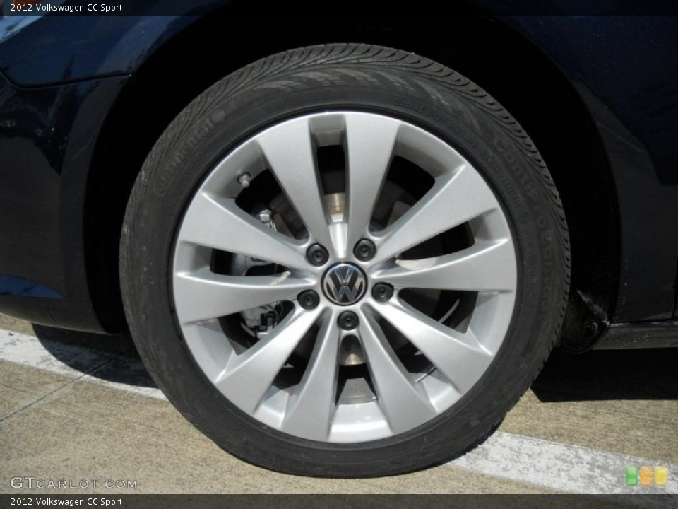 2012 Volkswagen CC Sport Wheel and Tire Photo #45164347