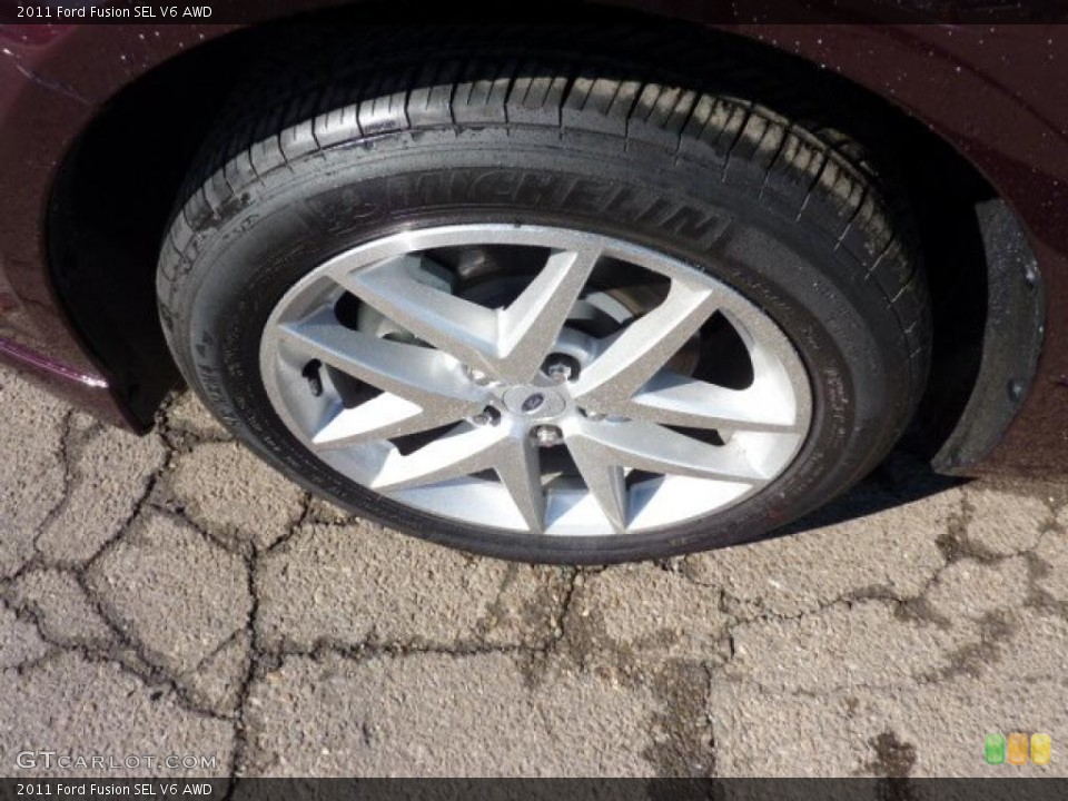 2011 Ford Fusion SEL V6 AWD Wheel and Tire Photo #45173488