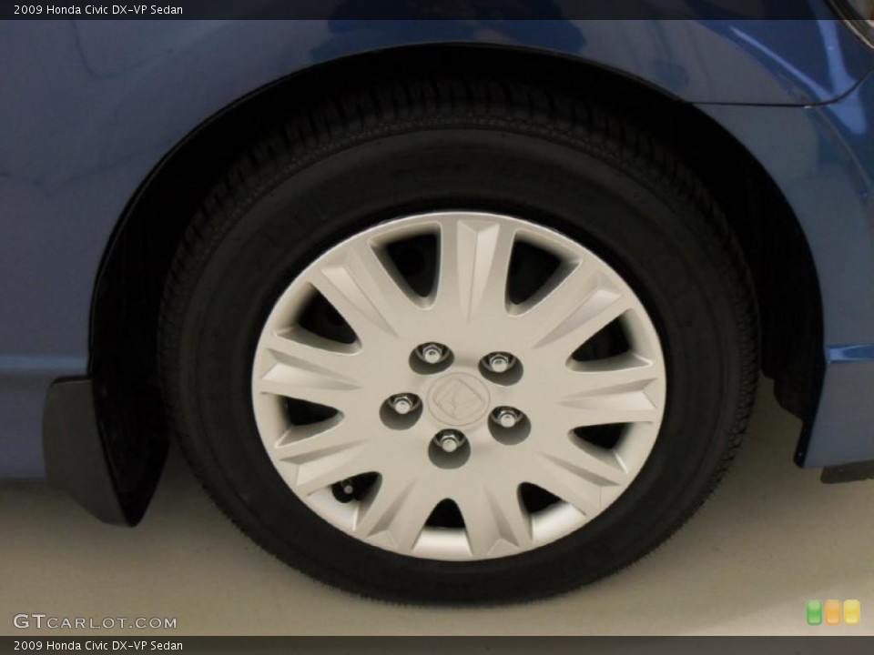 2009 Honda Civic DX-VP Sedan Wheel and Tire Photo #45178640