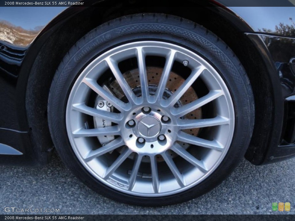 2008 Mercedes-Benz SLK 55 AMG Roadster Wheel and Tire Photo #45185601
