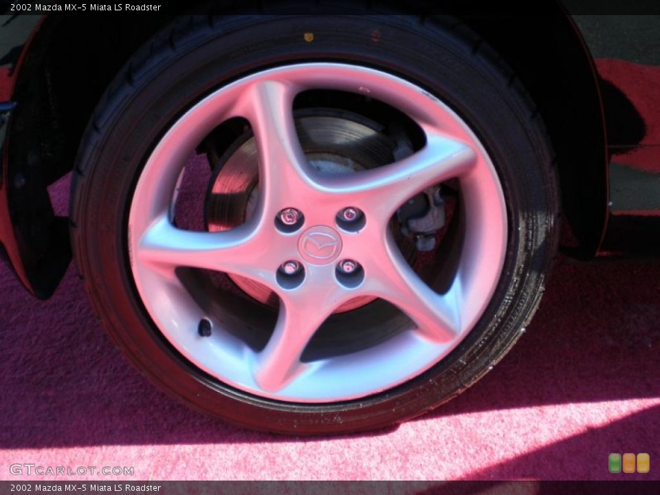 2002 Mazda MX-5 Miata LS Roadster Wheel and Tire Photo #45194466
