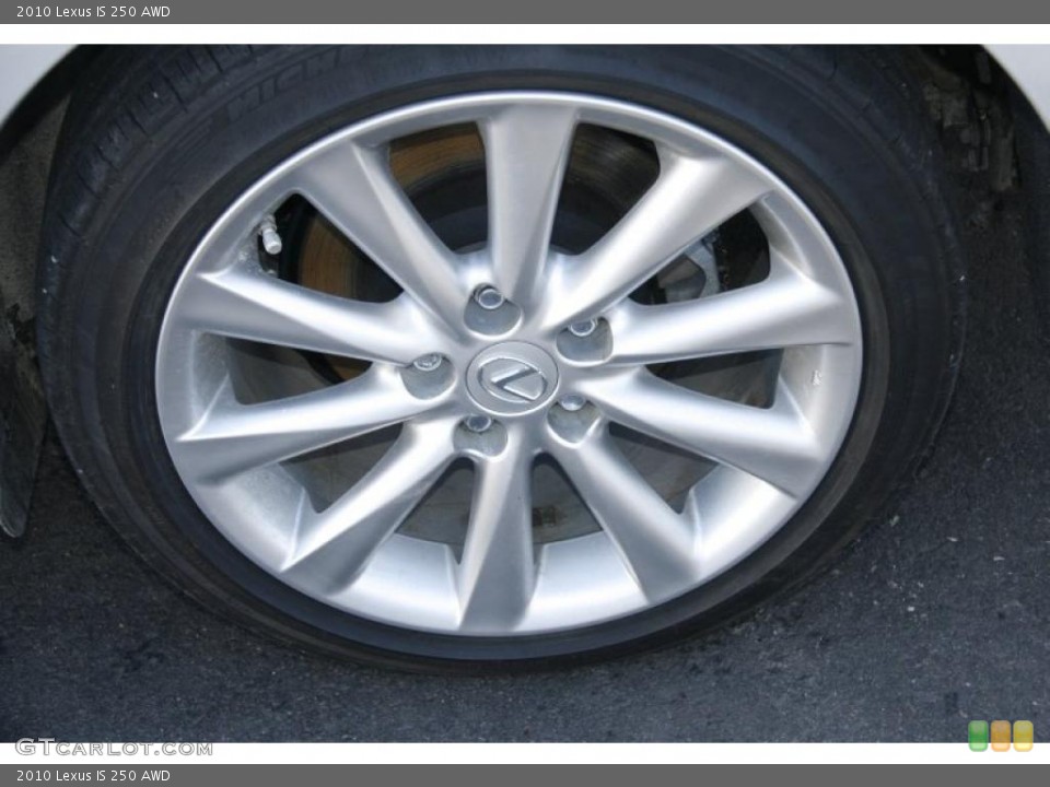 2010 Lexus IS 250 AWD Wheel and Tire Photo #45202123
