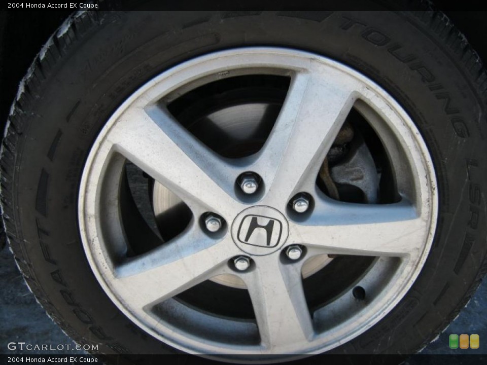 2004 Honda Accord EX Coupe Wheel and Tire Photo #45204553