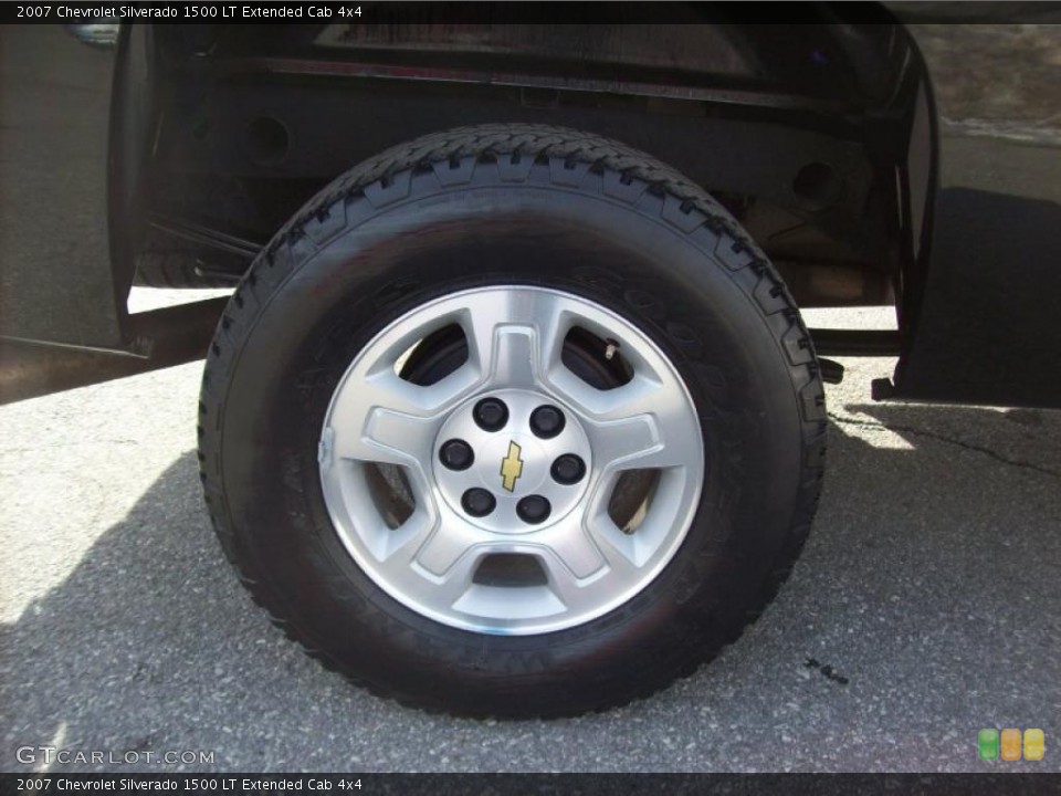 2007 Chevrolet Silverado 1500 LT Extended Cab 4x4 Wheel and Tire Photo #45214622