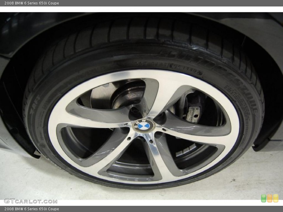 2008 BMW 6 Series 650i Coupe Wheel and Tire Photo #45219749