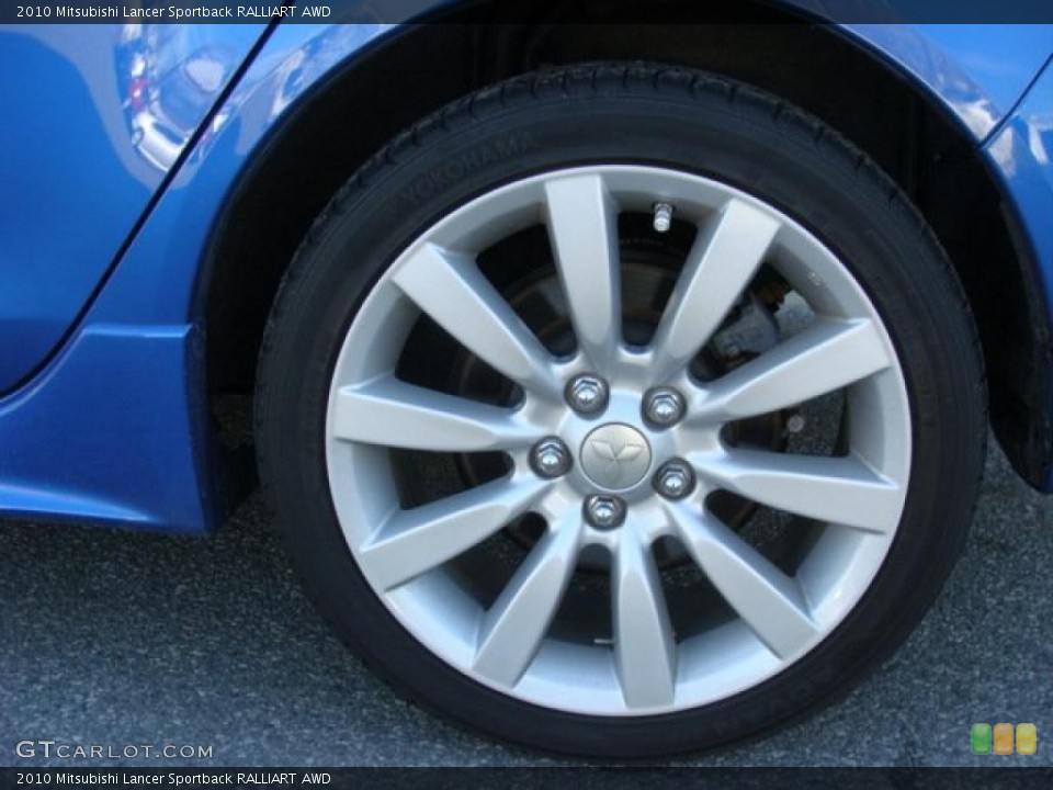 2010 Mitsubishi Lancer Sportback RALLIART AWD Wheel and Tire Photo #45228225