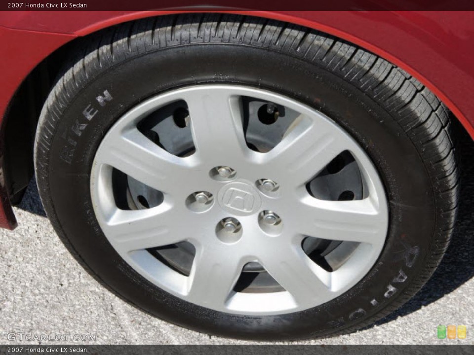 2007 Honda Civic LX Sedan Wheel and Tire Photo #45231749