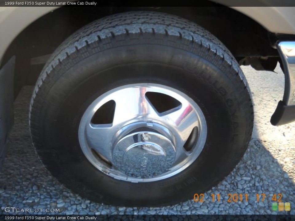 1999 Ford F350 Super Duty Lariat Crew Cab Dually Wheel and Tire Photo #45246270