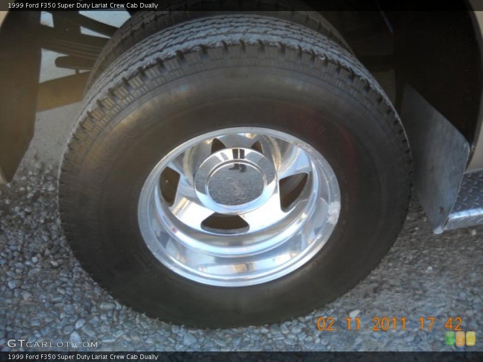 1999 Ford F350 Super Duty Lariat Crew Cab Dually Wheel and Tire Photo #45246290