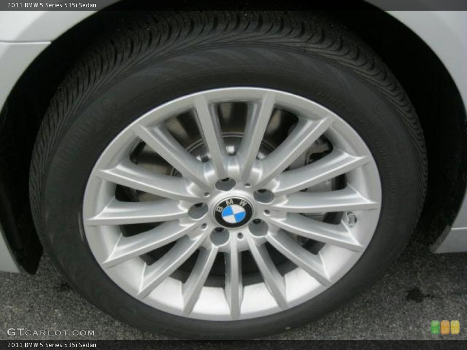 2011 BMW 5 Series 535i Sedan Wheel and Tire Photo #45264539