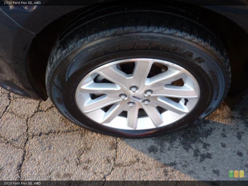 2010 Ford Flex SEL AWD Wheel and Tire Photo #45264872