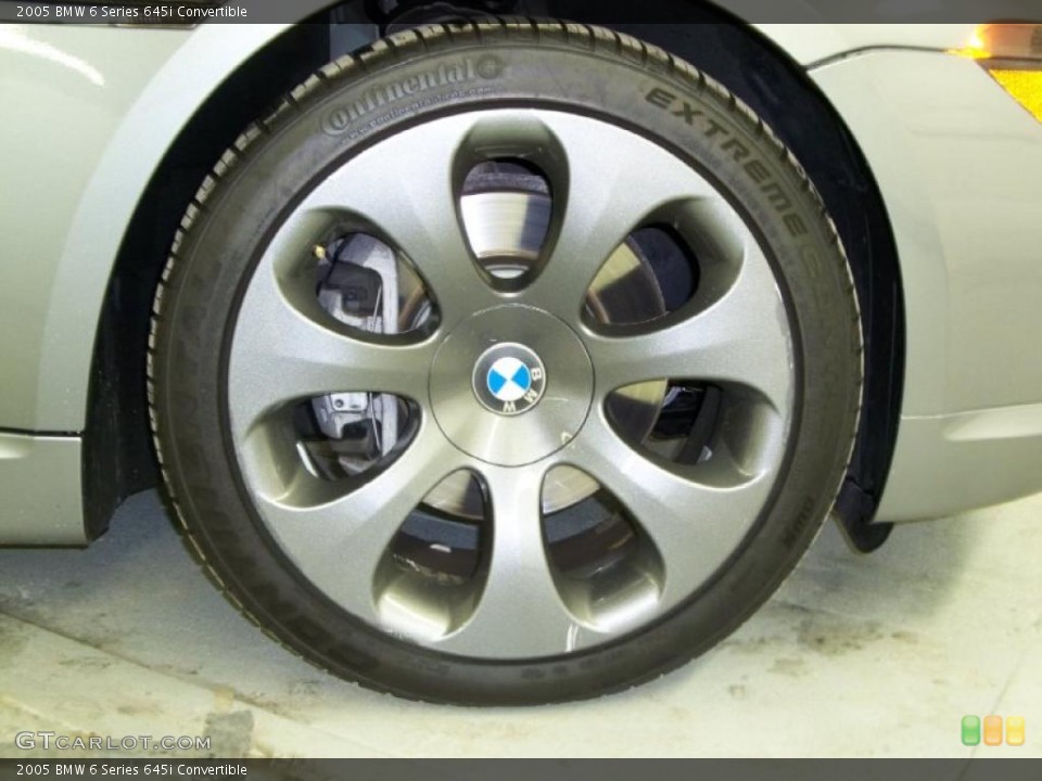 2005 BMW 6 Series 645i Convertible Wheel and Tire Photo #45274185