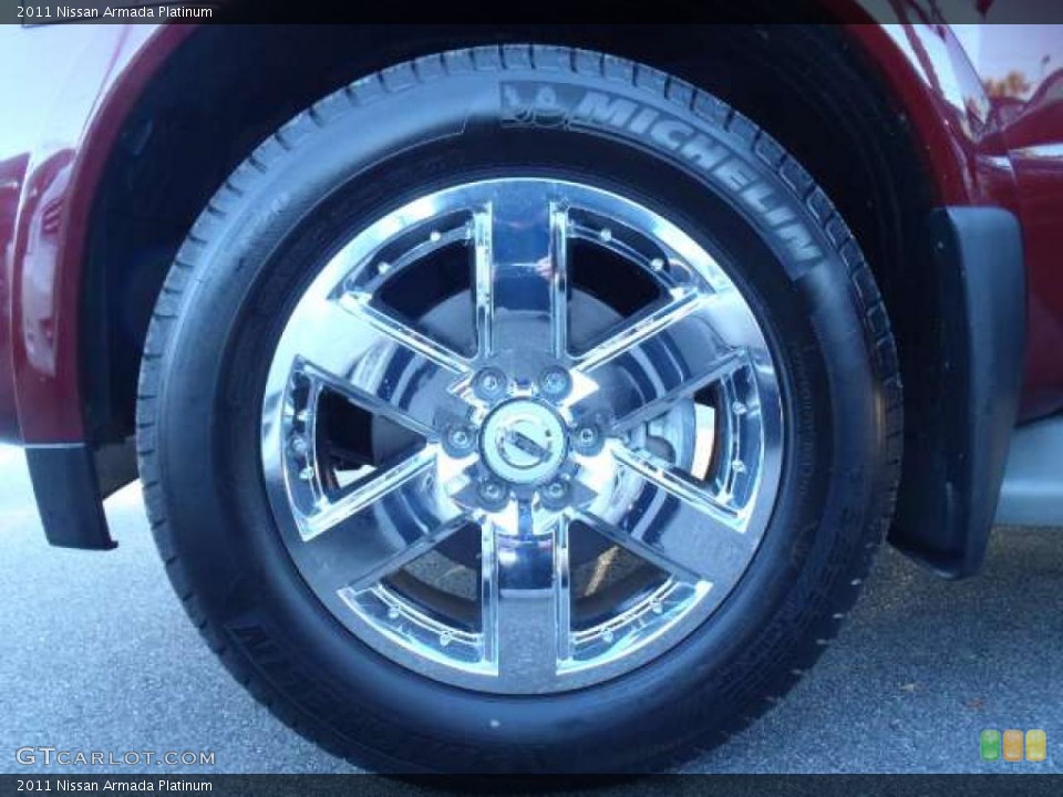 2011 Nissan Armada Platinum Wheel and Tire Photo #45284743