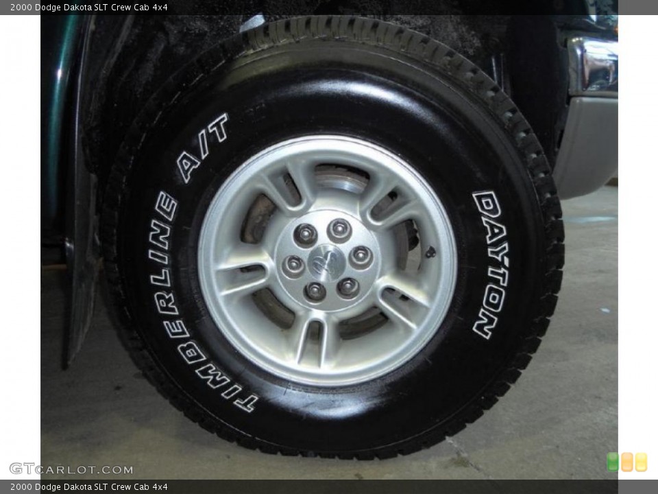 2000 Dodge Dakota SLT Crew Cab 4x4 Wheel and Tire Photo #45288835