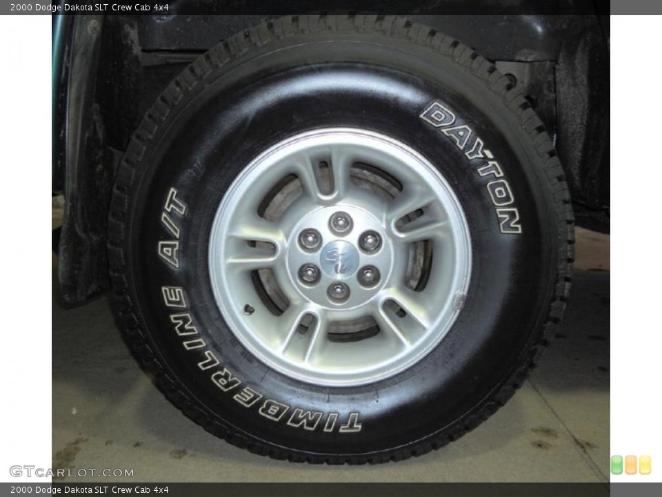 2000 Dodge Dakota SLT Crew Cab 4x4 Wheel and Tire Photo #45288859