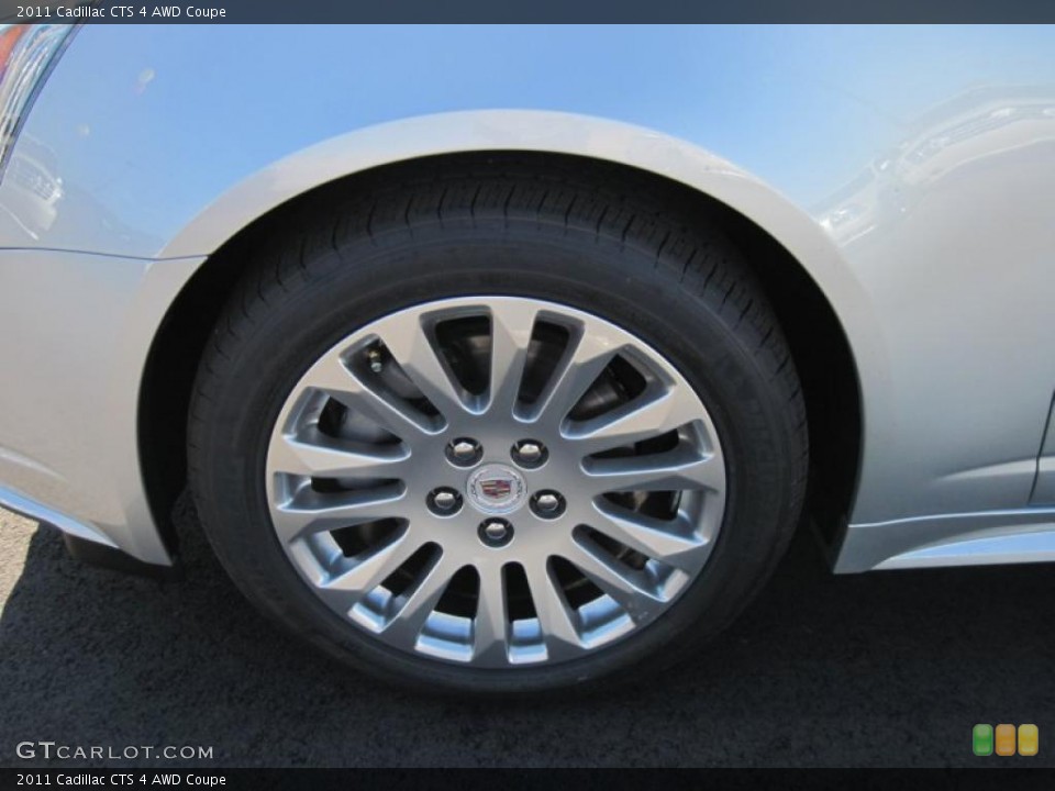 2011 Cadillac CTS 4 AWD Coupe Wheel and Tire Photo #45300029