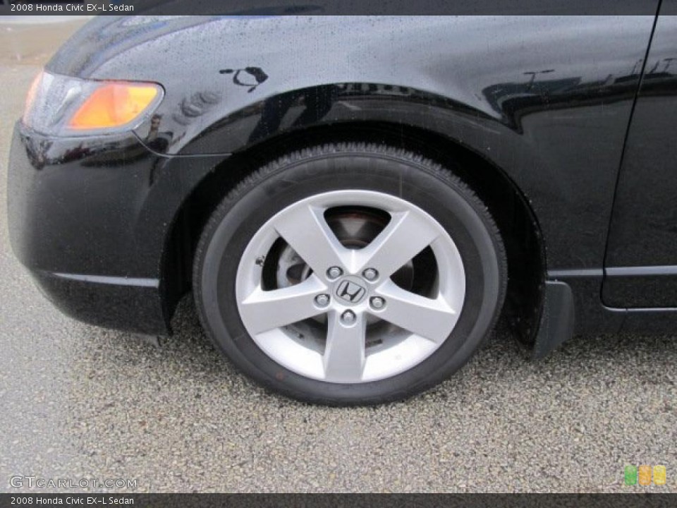 2008 Honda Civic EX-L Sedan Wheel and Tire Photo #45306657
