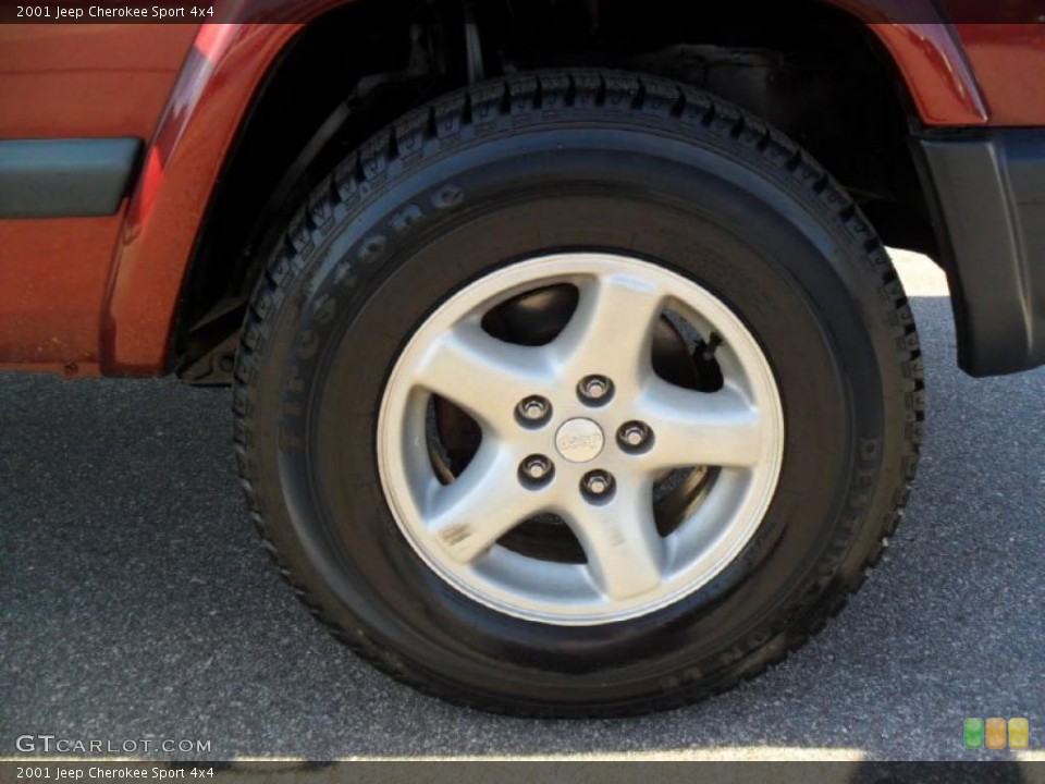 2001 Jeep Cherokee Sport 4x4 Wheel and Tire Photo #45310437