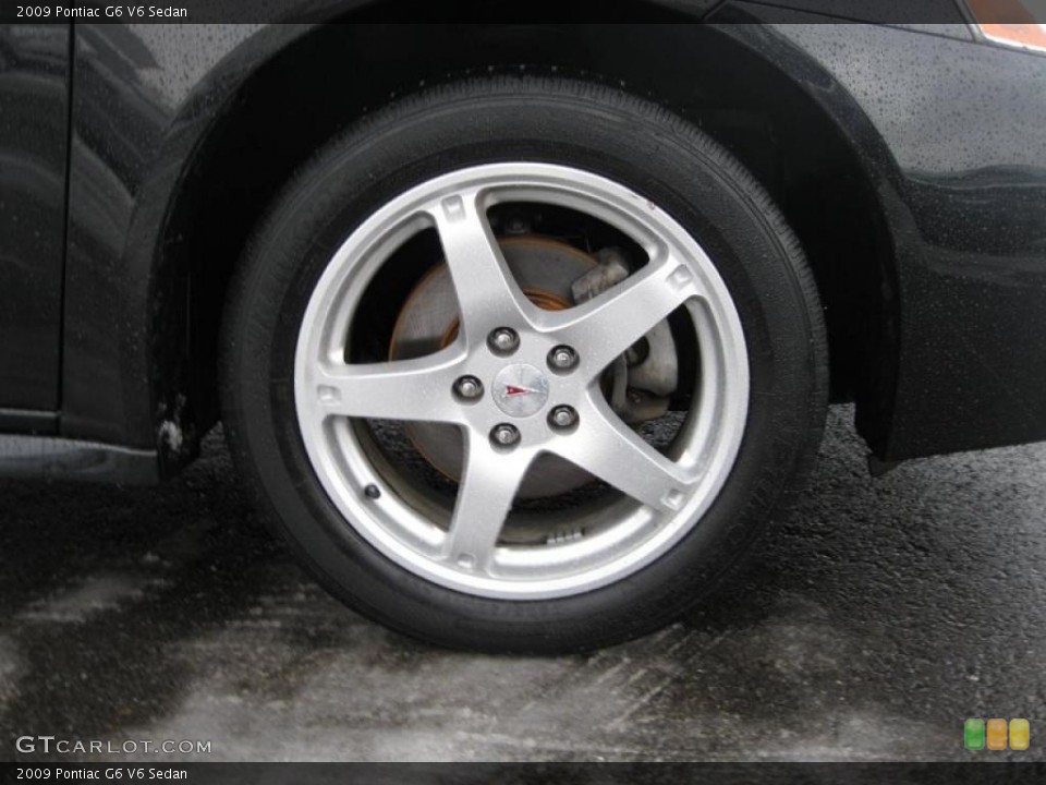 2009 Pontiac G6 V6 Sedan Wheel and Tire Photo #45314251