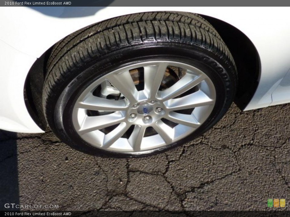 2010 Ford Flex Limited EcoBoost AWD Wheel and Tire Photo #45335368