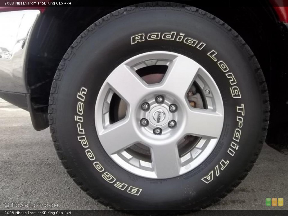 2008 Nissan Frontier SE King Cab 4x4 Wheel and Tire Photo #45344285