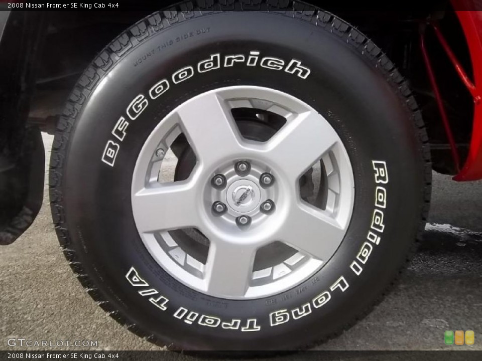 2008 Nissan Frontier SE King Cab 4x4 Wheel and Tire Photo #45344293