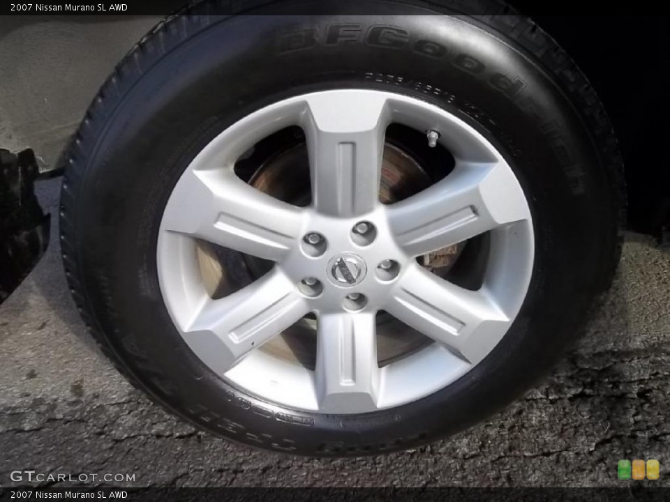 2007 Nissan Murano SL AWD Wheel and Tire Photo #45345161