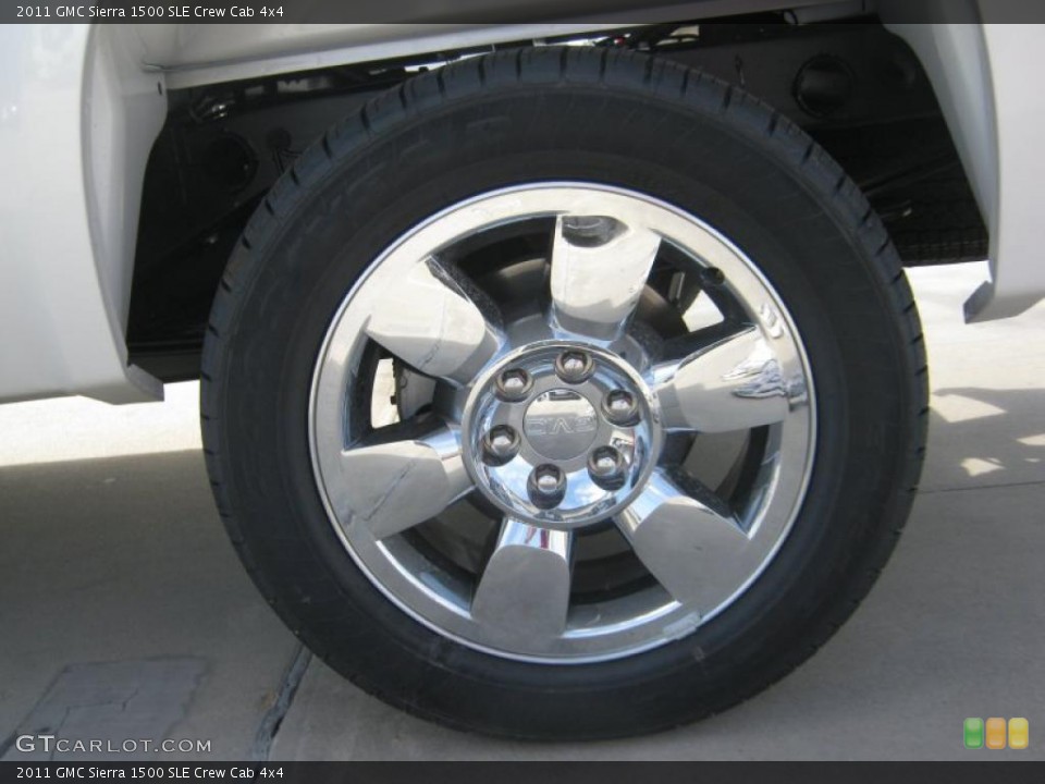 2011 GMC Sierra 1500 SLE Crew Cab 4x4 Wheel and Tire Photo #45356024