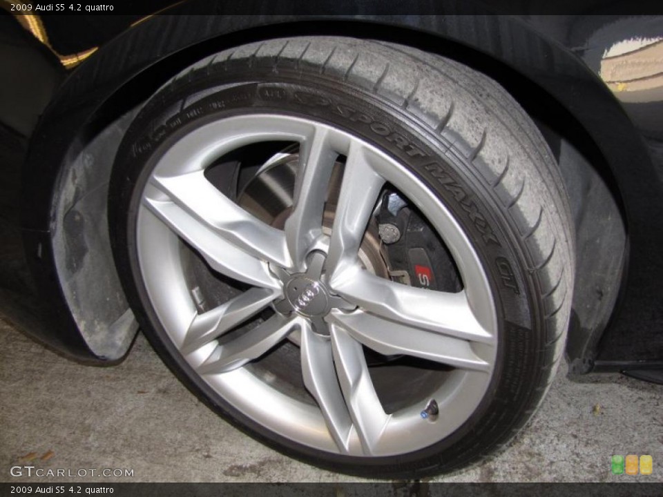 2009 Audi S5 4.2 quattro Wheel and Tire Photo #45365411