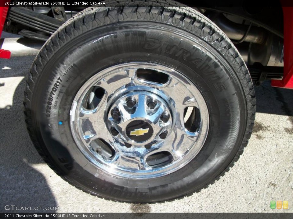 2011 Chevrolet Silverado 2500HD LS Extended Cab 4x4 Wheel and Tire Photo #45366211