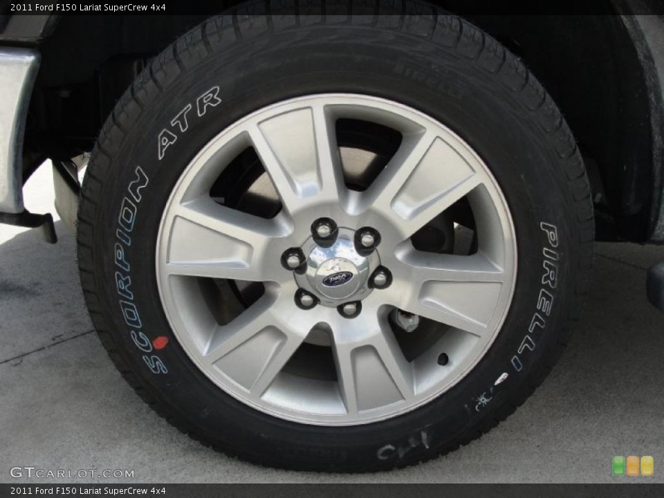 2011 Ford F150 Lariat SuperCrew 4x4 Wheel and Tire Photo #45368297