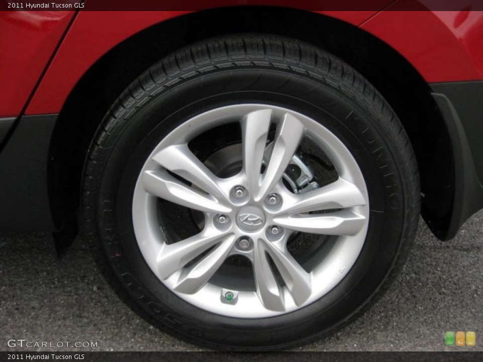 2011 Hyundai Tucson GLS Wheel and Tire Photo #45371318
